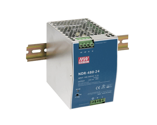 Mean Well 48V-56V 480W Din-rail Mounted Industrial Power Supply