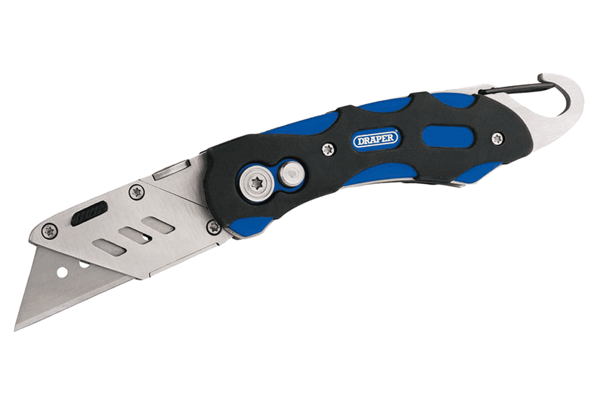Heavy Duty 90mm Metal Lock Knife with Removable Blades