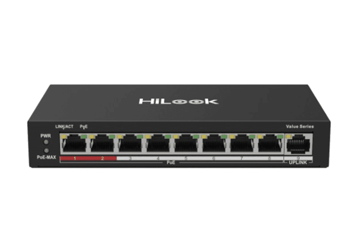HiLook NS-0109P-60 8+1 Port PoE Network Switch 802.3af/at 60W Max