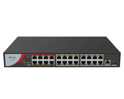 HiLook NS-0326P-230 24 Port PoE 10/100 Network Switch with Gigabit Up-link