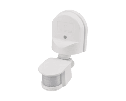 Wall Mount Tilt and Swivel 180° 12m PIR Infrared Motion Detector White