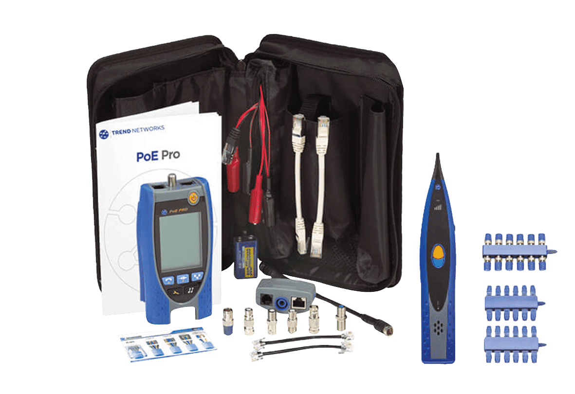 TREND Networks PoE Pro Bundle PoE Tester with Cable Amplifier Probe