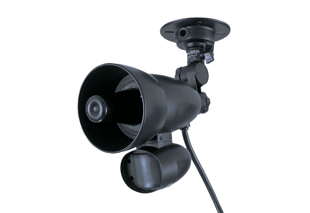Takex PV-12E 100dB Pre-recorded Message Speaker with 12m x 75 degree PIR