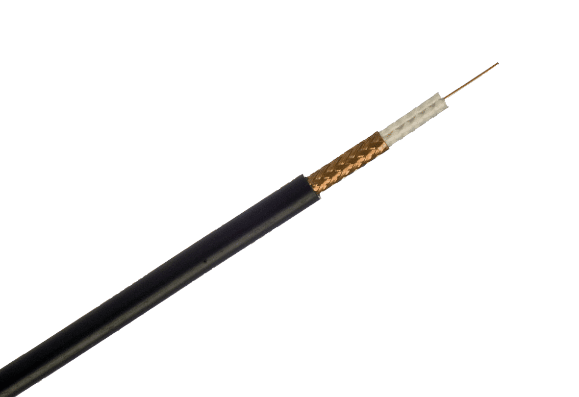 RG59 Coax cable for CCTV LSF 100m Black Connectec.uk