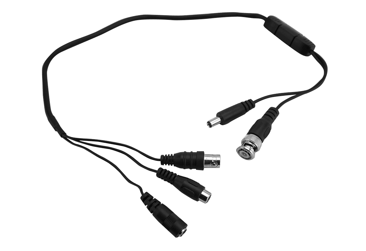 Inline CCTV Microphone with Pass Through Power/Video