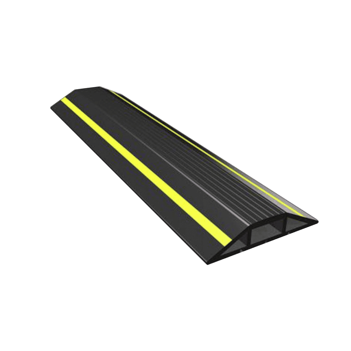 Protector Cable De Pvc Flexible PVC Cable Protector 3 Compartment Step-over