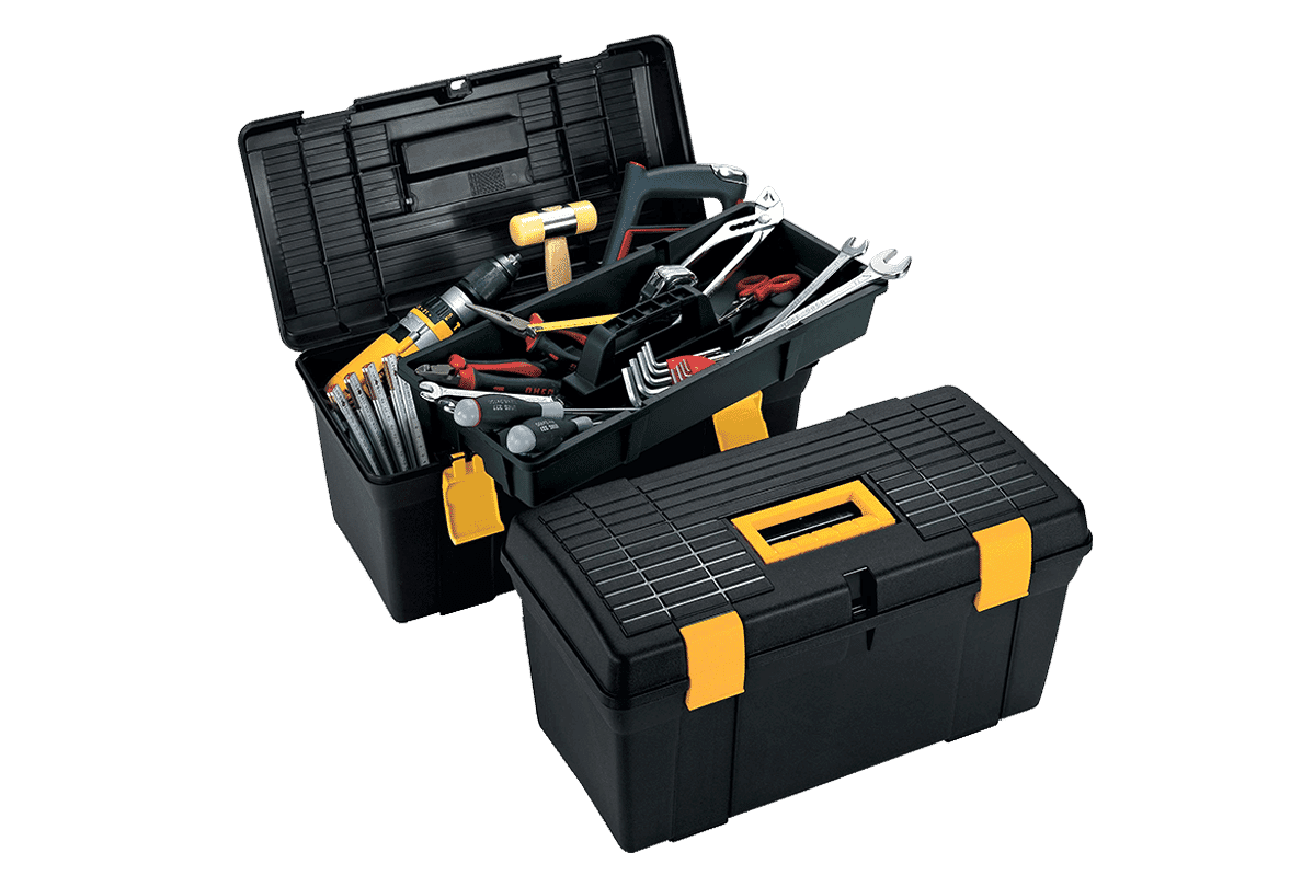 Tough 50cm Toolbox with Removable Insert tray