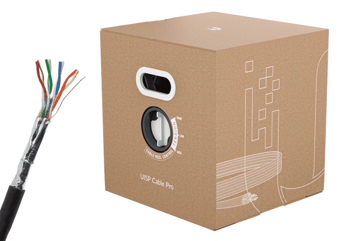 Ubiquiti UISPCABLEPRO Outdoor Shielded 305m Cable Connectec.uk