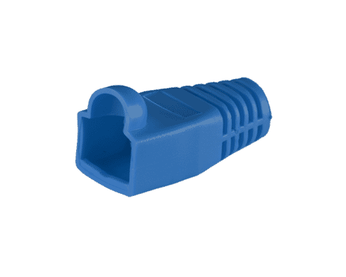 Blue RJ45 strain relief boot hood (10pc)