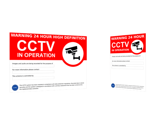 Outdoor CCTV Warning Signs GDPR / DPA Compliant