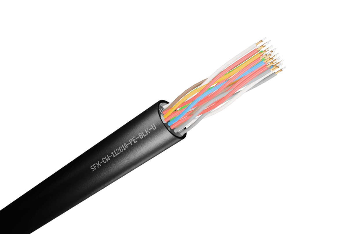 CW1128 Premium Telephone Cable 5 Pair PE 0.5mm 50m Connectec.uk