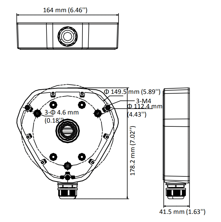 Hikvision DS-1280ZJ-DM25 Junction box