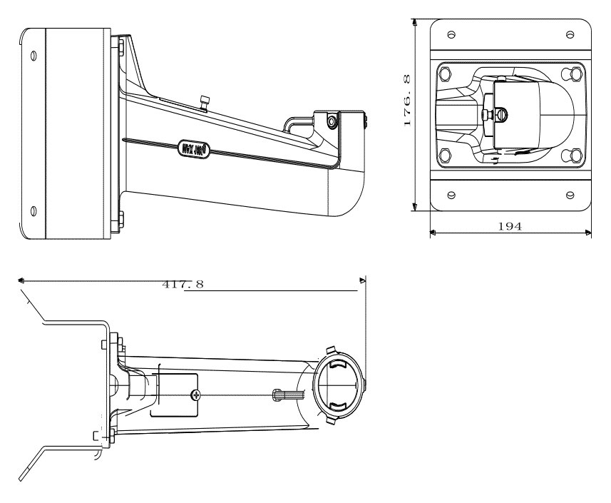 Hikvision DS-1602ZJ/CORNER PTZ Mount Bracket