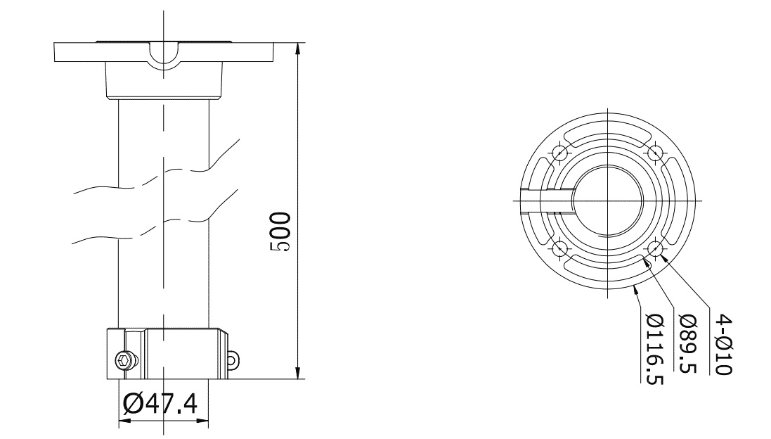 Hikvision DS-1662ZJ PTZ Ceiling Pendant Bracket