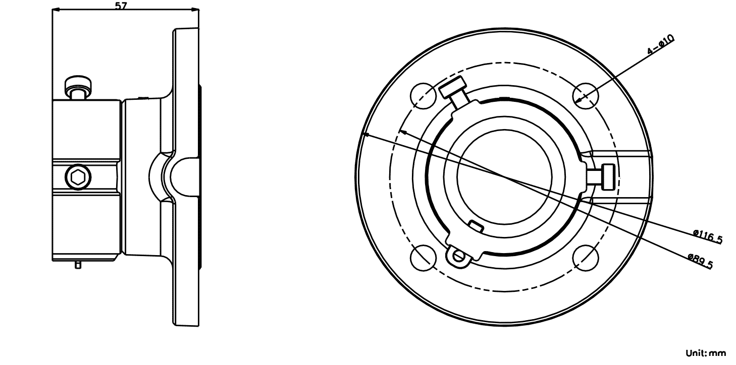 Hikvision DS-1663ZJ PTZ Ceiling Bracket