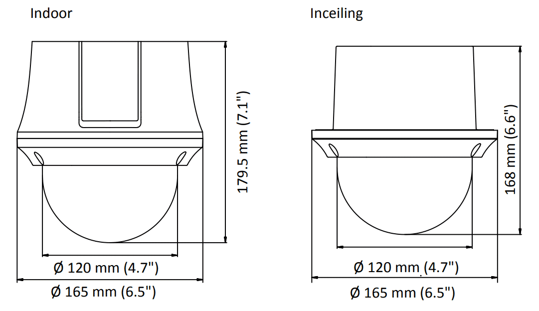 Hikvision DS-2AE4225T-D3 2MP TVI Ceiling Mount PTZ 25x Zoom