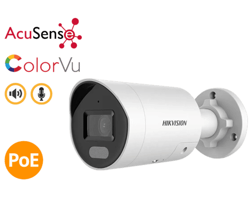 Hikvision DS-2CD2047G2-LU/SL 4MP IP ColorVu Live Guard Bullet Camera 2.8mm