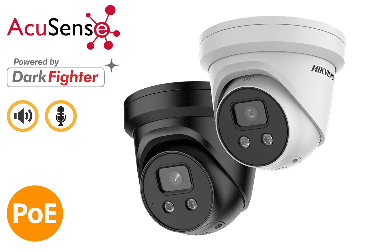 Hikvision DS-2CD2346G2-ISU/SL 4MP IP Acusense Turret Siren Strobe
