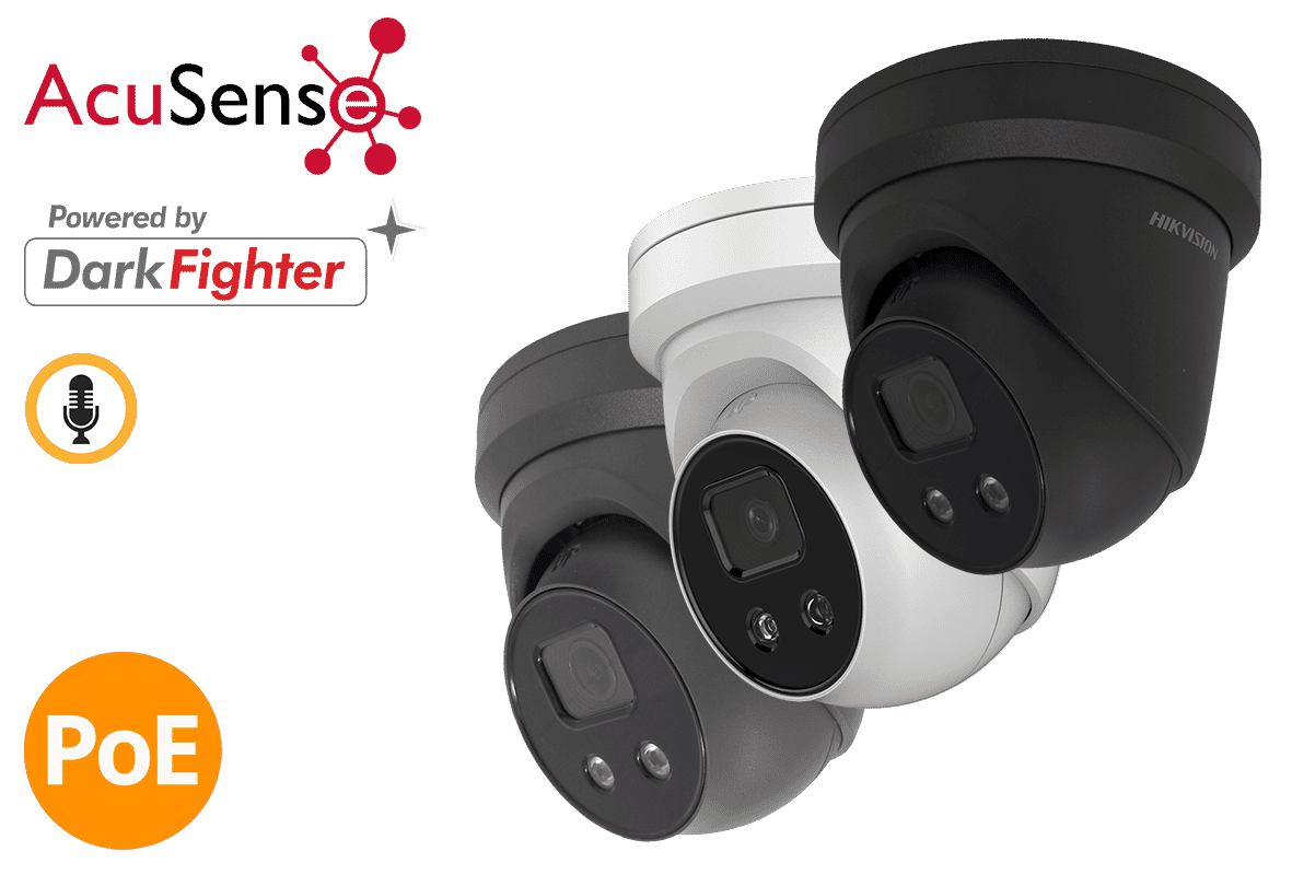Hikvision DS-2CD2346G2-IU 4MP IP Acusense Audio Turret