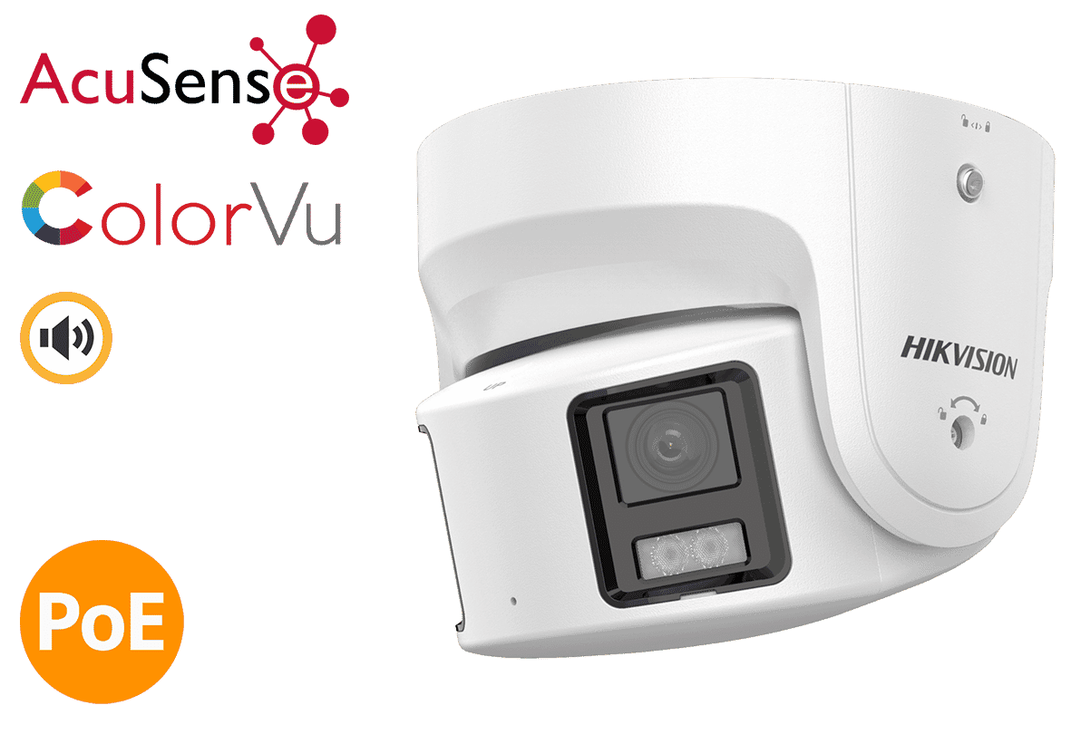 Hikvision DS-2CD2387G2P-LSU/SL 8MP 180° Panoramic Colorvu Turret