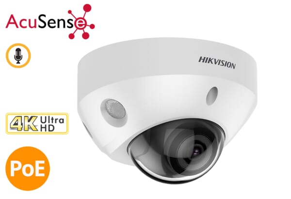 Caméra Surveillance Hikvision 4K 8MP – Dôme POE DS-2CD2186G2-I, Occasion