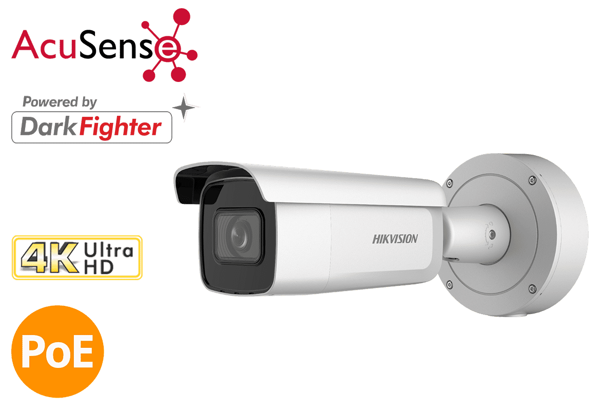 Hikvision DS-2CD2686G2-IZS 8MP 4K IP Acusense Bullet 2.8-12mm MFZ