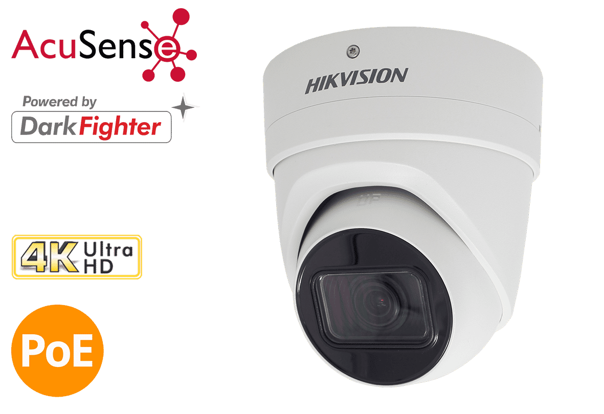 Hikvision DS-2CD2H86G2-IZS 8MP IP Acusense Turret 2.8-12mm MFZ