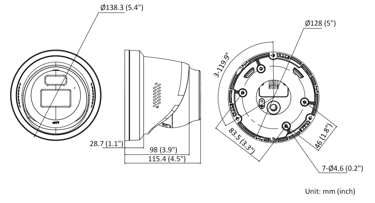Hikvision DS-2CD2347G2-LSU/SL 4MP IP Colorvu Acusense Turret 2.8mm