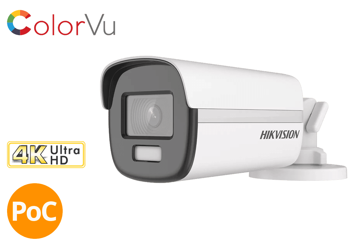 Hikvision DS-2CE12UF3T-E 8MP 4K TVI ColorVu PoC Bullet 3.6mm