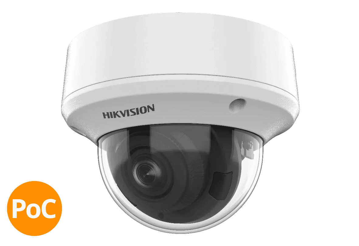 Hikvision DS-2CE5AH0T-VPIT3ZE 5MP TVI PoC Dome 2.8-12mm MFZ