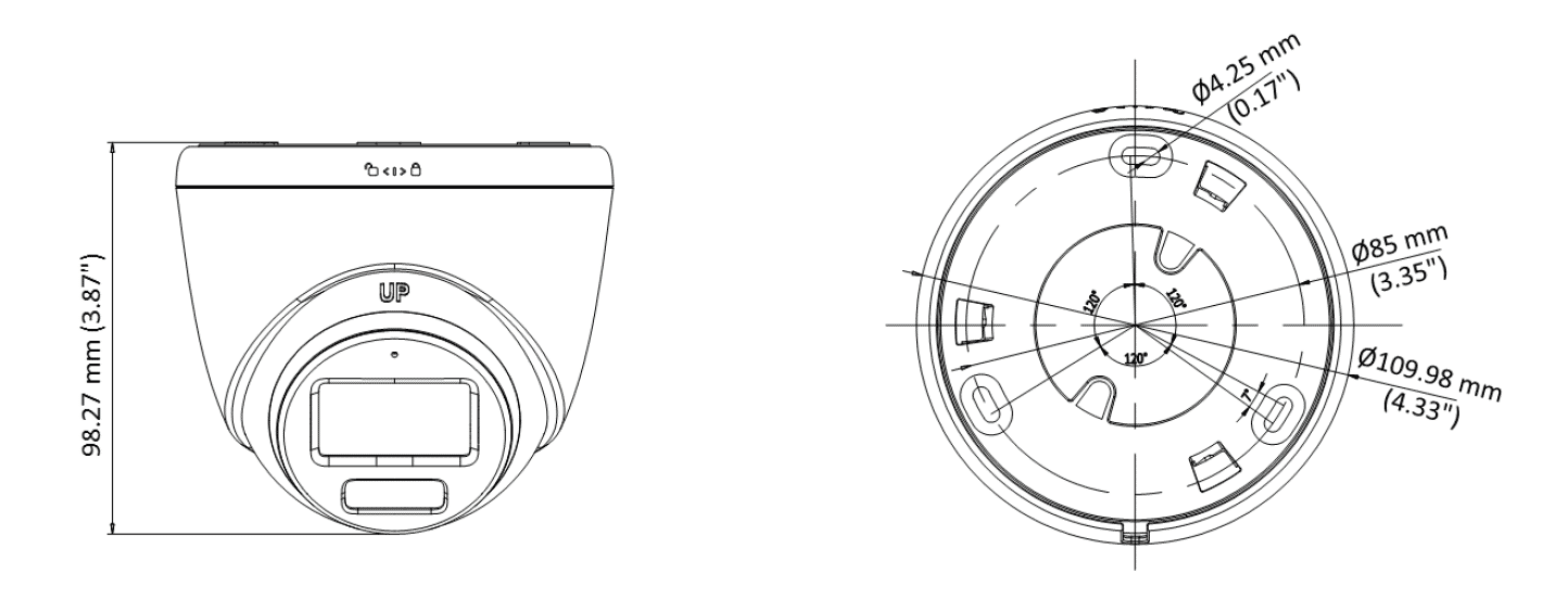Hikvision DS-2CE72KF0T-LFS 5MP 3K TVI Hybrid ColorVu Turret