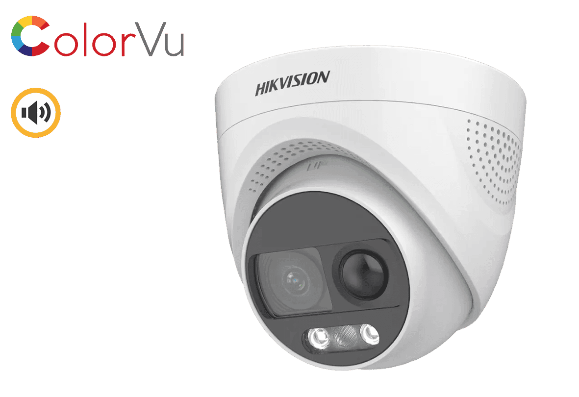Hikvision DS-2CE72KF3T-PIRXO 5MP 3K TVI Colorvu Turret PIR/Siren 2.8mm