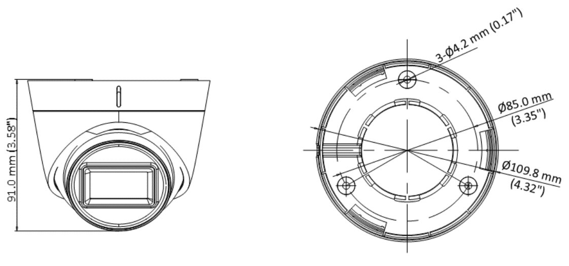 Hikvision DS-2CE78H0T-IT3E 5MP TVI PoC Turret 2.8mm