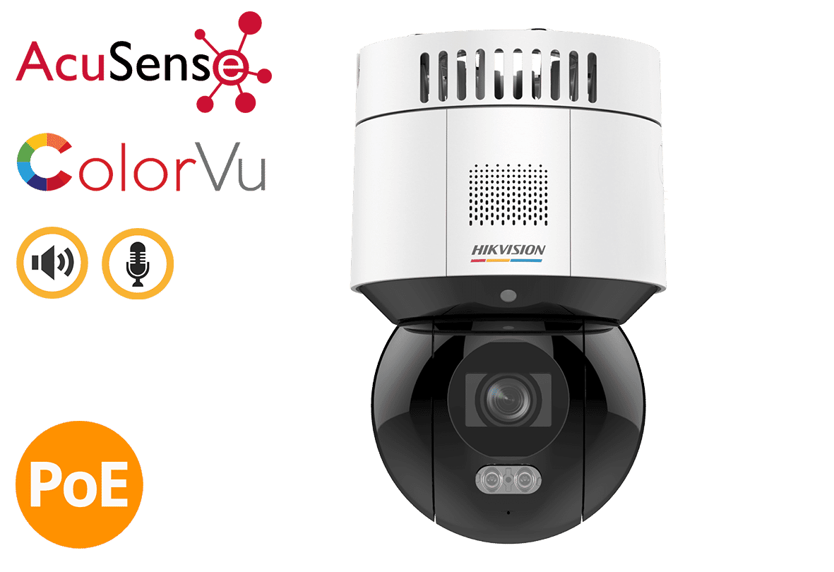 Hikvision DS-2DE3A400BW-DE(F1)(T5) 4MP IP Colorvu Acusense PT Dome ...