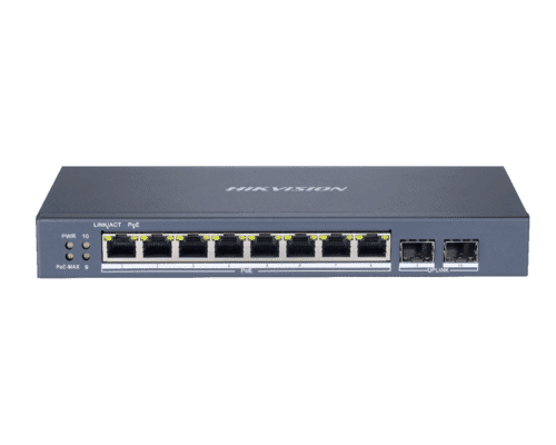 Hikvision DS-3E1510P-SI 8-Port Gigabit Managed PoE 802.3at Switch (Max 110W)