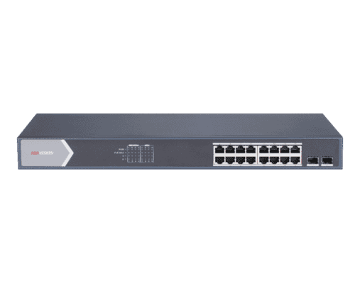 Hikvision DS-3E1518P-SI 16-Port Gigabit Managed PoE 802.3at Switch (Max 225W)