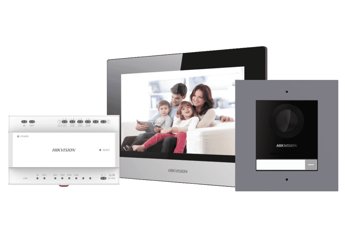 Hikvision DS-KIS702Y 2-Wire 2MP IP Video Intercom Kit with Screen