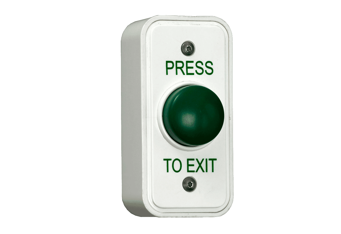 RGL EBGB05P/PTE Slim Press-to-exit Green Mushroom Button IP54