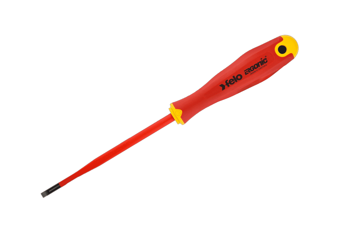felo-sd-ergonomic-vde-slimline-screwdriver-slotted-4-x-0-8-x-100mm