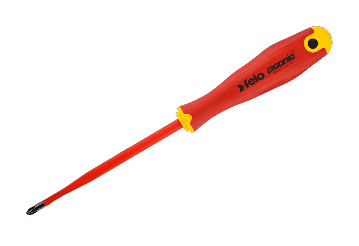 Felo SD Ergonomic VDE Slimline Screwdriver Phillips (414) PH 2 x 100mm