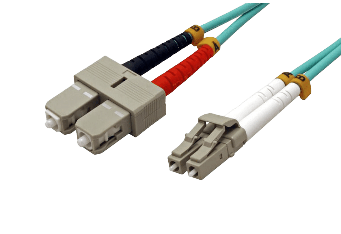 LC-SC LSOH Fibre patch cable multimode 50/125 µm OM3