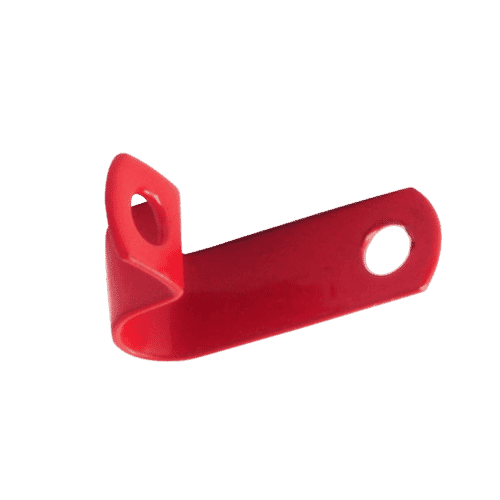 8mm Fire Resistant P-Clips Red 50 pieces
