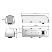 Haydon Metro Cable Managed Camera Housing with 12VDC/24VAC Heater Haydon Metro Cable Managed Camera Housing with 12VDC/24VAC Heater