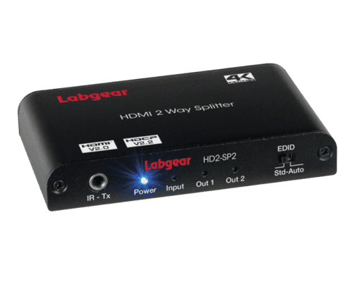 Labgear 2-Way 4K 60Hz HDMI v2.0 18Gbps Active Splitter HDCP LPCM 7.1 DTS