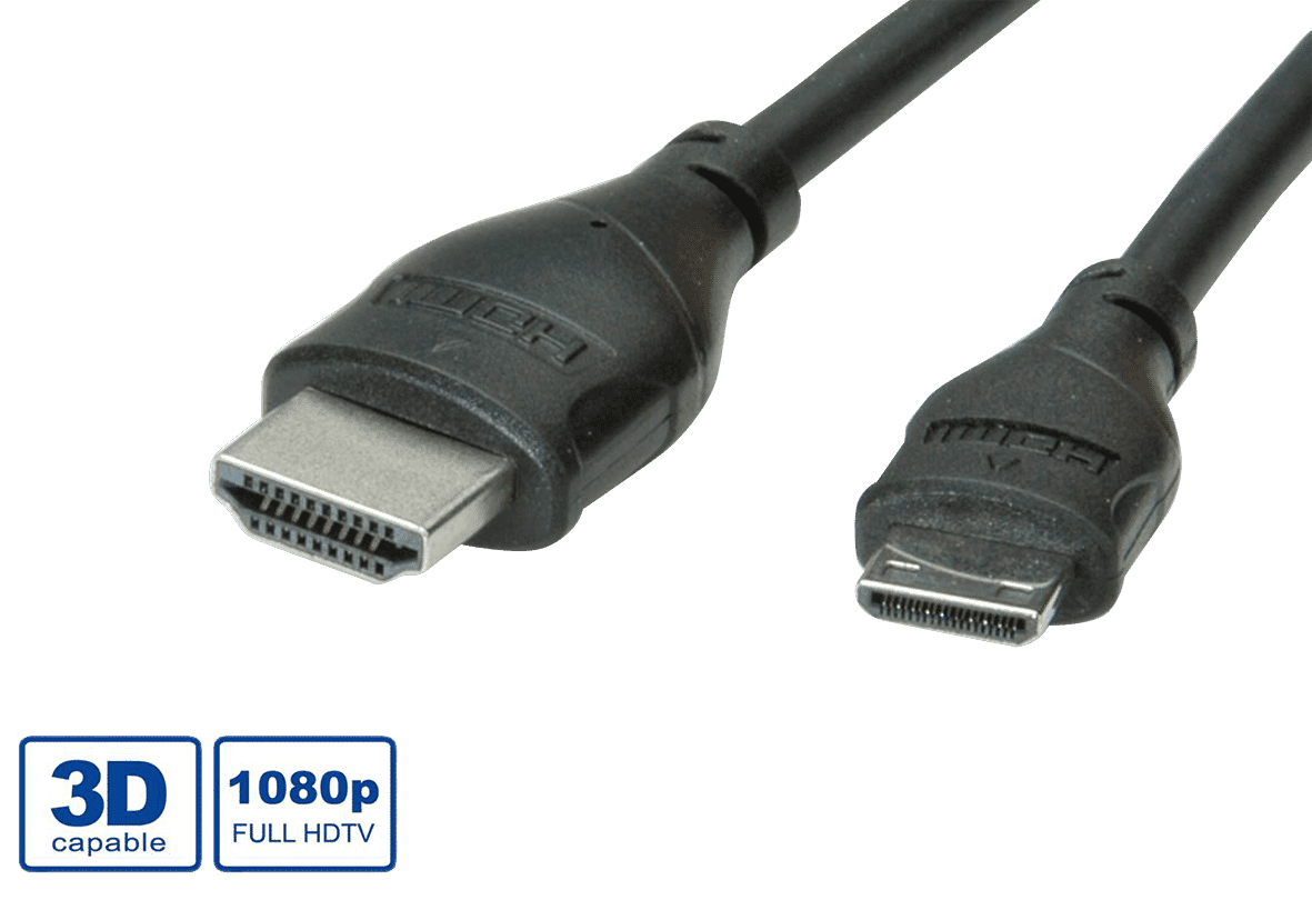 HDMI A to C (HDMI Mini) cable with Ethernet