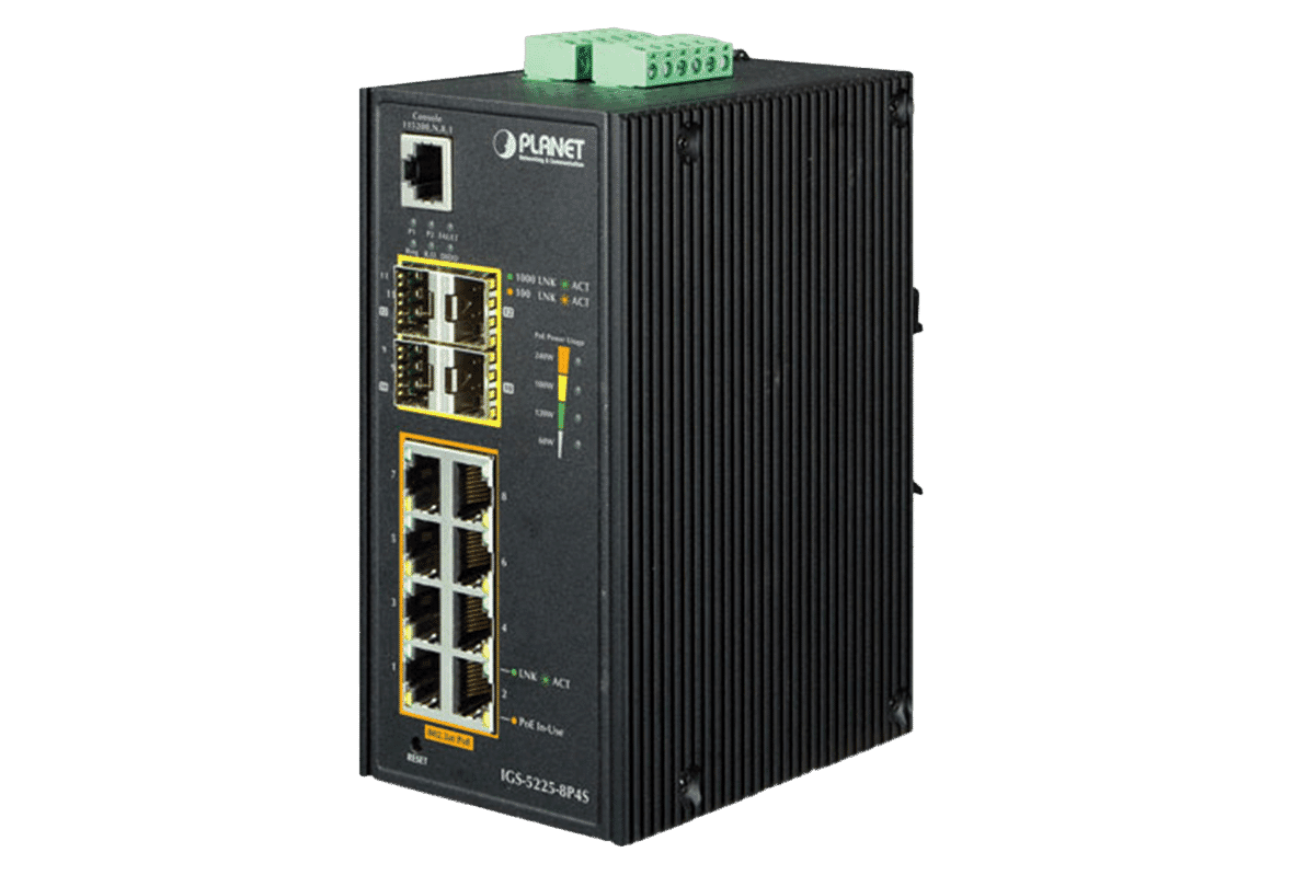 Planet IGS-5225-8P4S Industrial Ethernet Switch