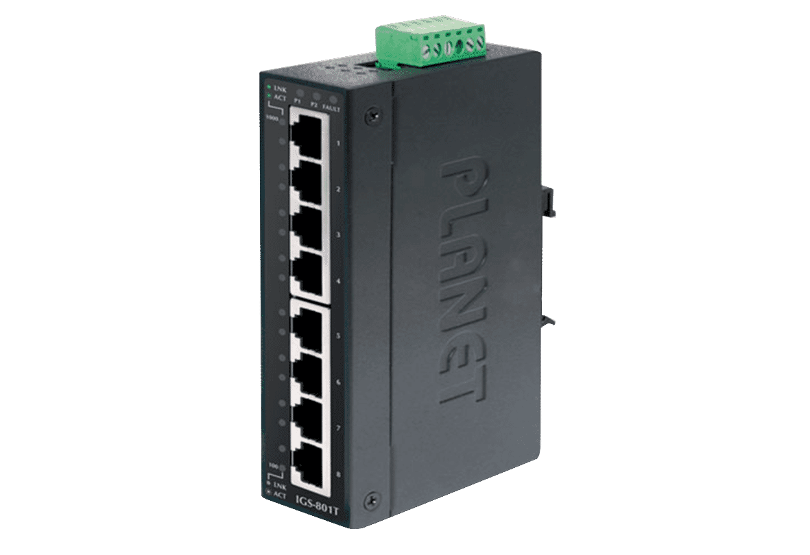 Planet IGS-801T Industrial 8 Port Gigabit Switch