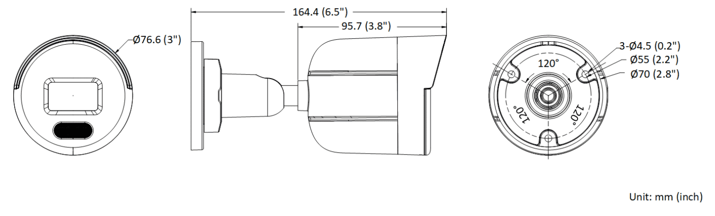 HiLook IPC-B129H (C) 2MP IP ColorVu PoE Bullet 2.8mm