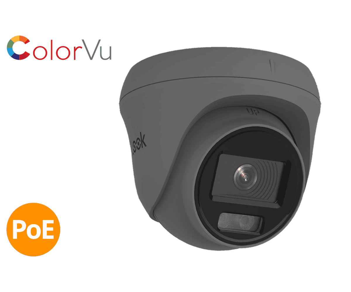 HiLook IPC T259H Grey 5MP IP Colorvu Turret Camera 2.8mm