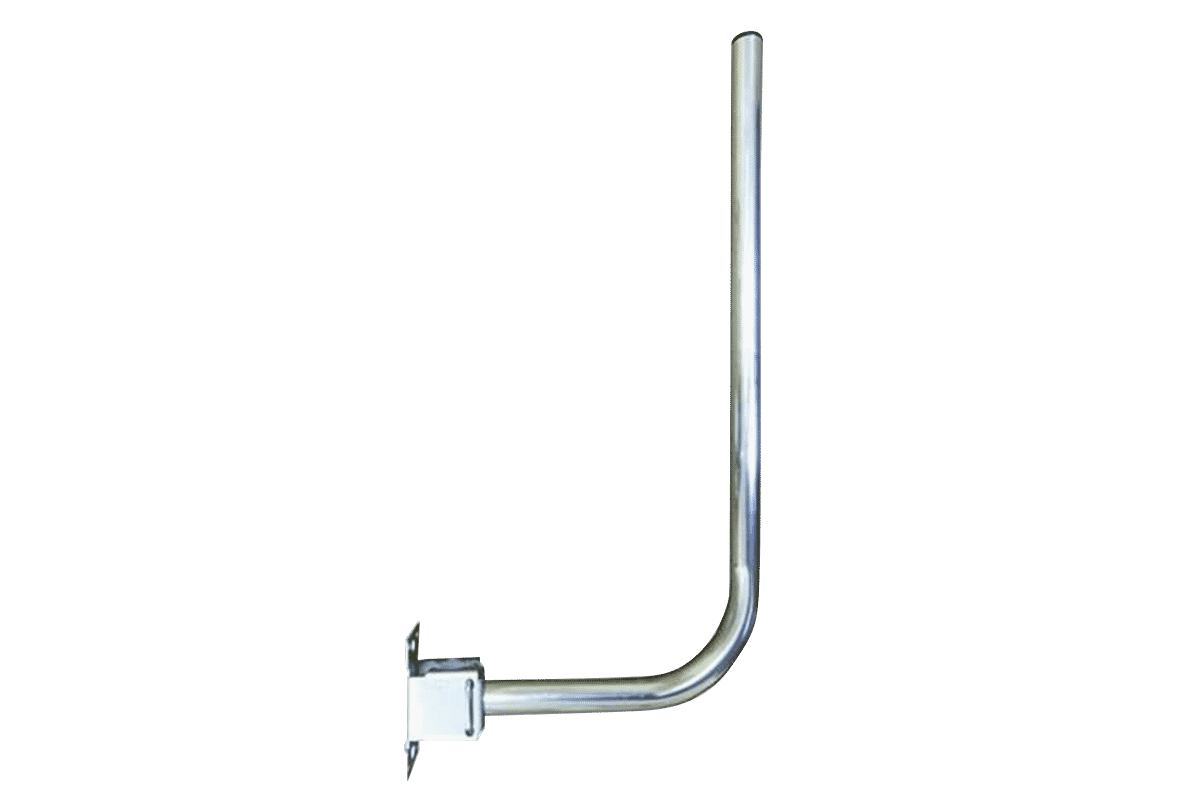 Aluminium Jpole light duty with wall bracket Connectec.uk